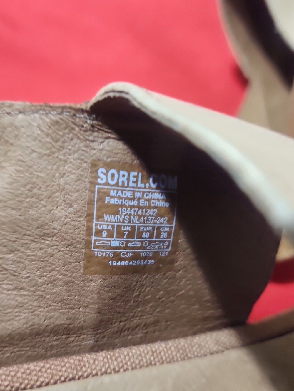 Sorel Women's Joanie II Slingback Brown & Beige Elastic Slingback Wedge Sandals - Picture 11 of 11